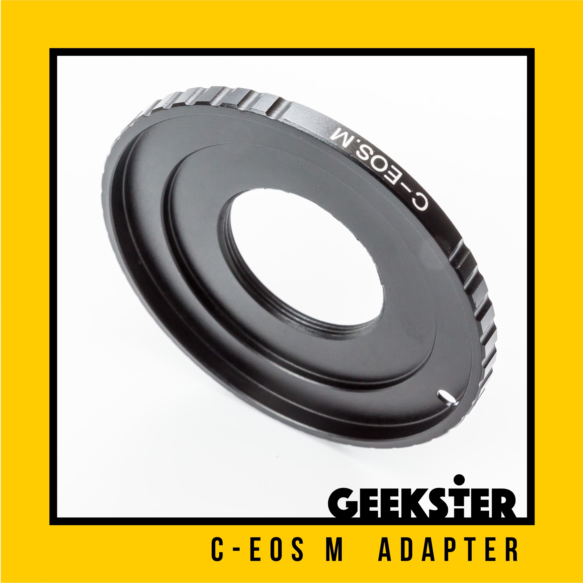 Adapter C mount ใช้แปลงเลนส์มือหมุน Fujian / Wesley / C mount สำหรับ Mirrorless ( FUJI / OLYMPUS / SONY / PANASONIC / CANON / Nikon1 ) ( C-FX / C-NEX / C-m43 / C-EOS M / C-N1 Lens Adapter ) อแดปเตอร์ Lens Mount Adapter C-Mount ( Geekster )