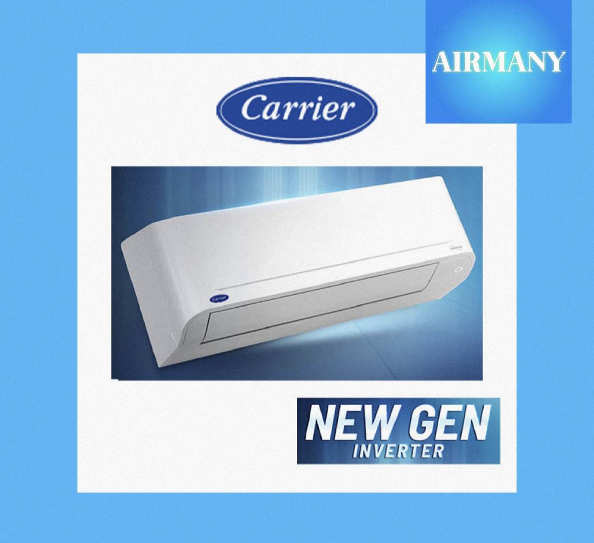 Carrier Wall-Mounted Air Conditioner, New Gen Inverter Model, Size 9200-25500 Btu ราคา 10,699 บาท*ส่งฟรี