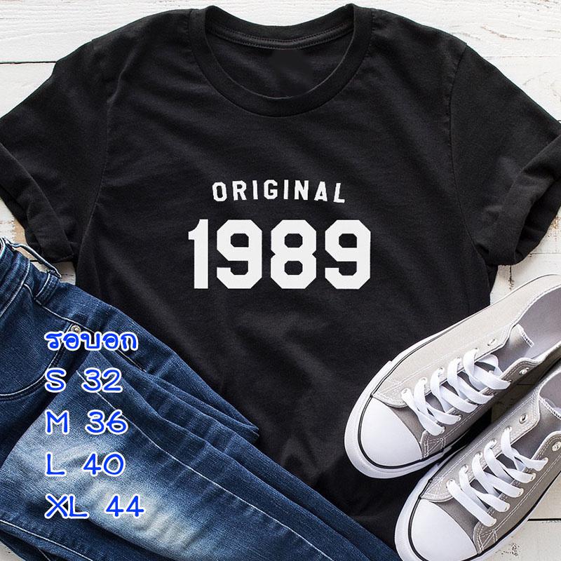 เสื้อยืดแฟชั่น 1989 ผ้าคอตอน 100%
