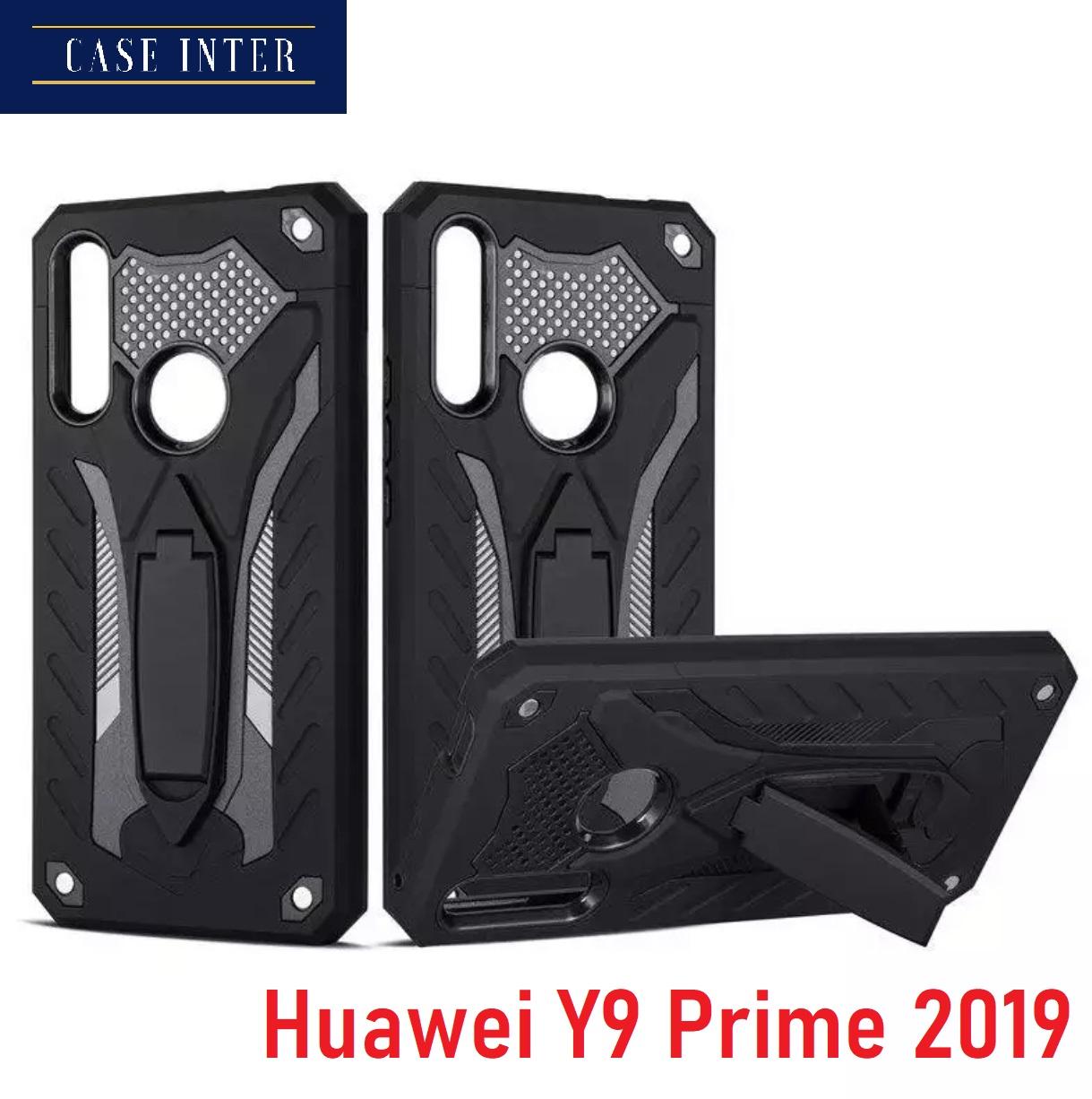[รับประกันสินค้า] Case Huawei Y9 Prime 2019 เคสหัวเหว่ย เคสหัวเว่ย เคส Huawei Y9 Prime 2019 case เคสหุ่นยนต์ เคสไฮบริด มีขาตั้ง เคสกันกระแทก TPU CASE สินค้าใหม่