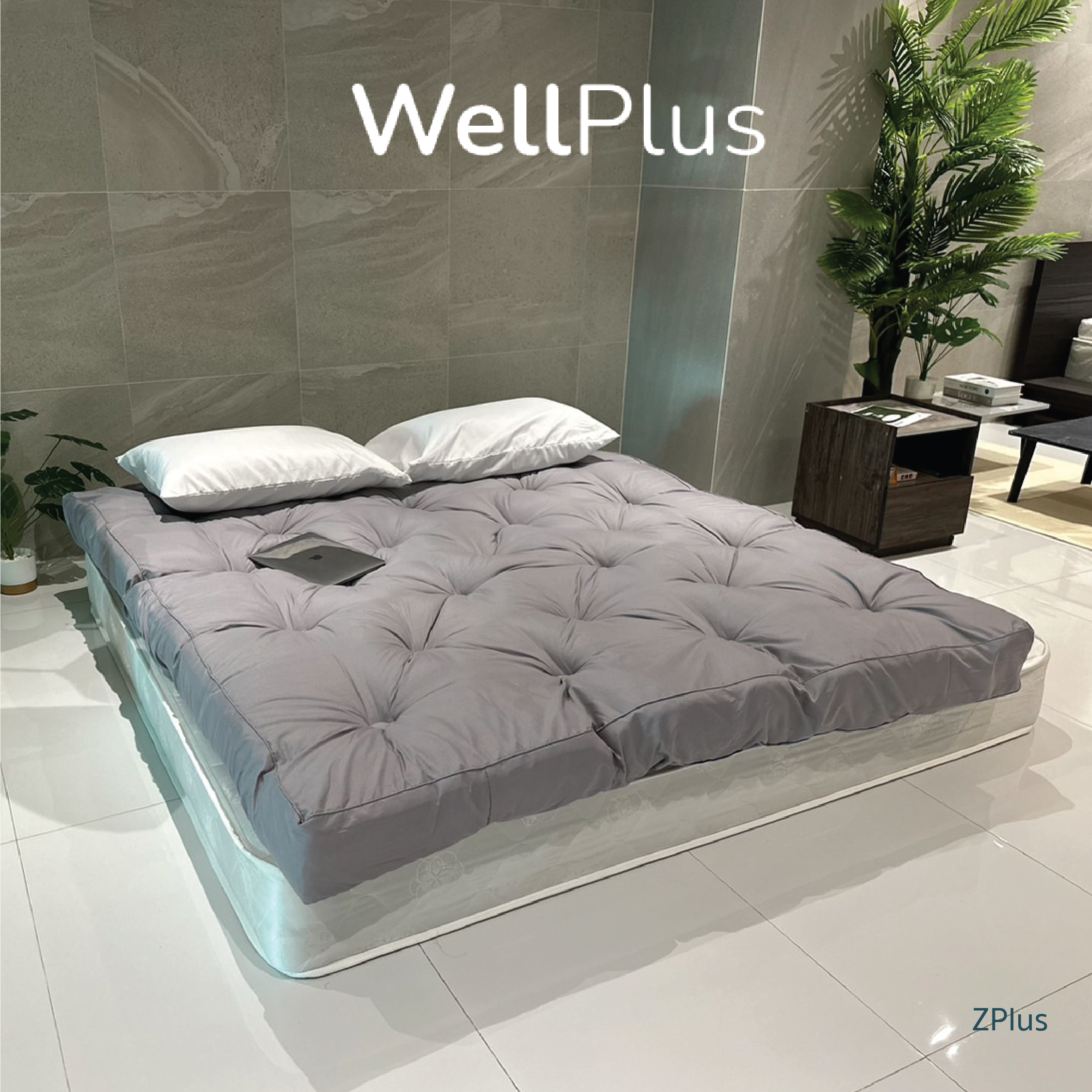 WellPlus Topper Zplus หนา 4 นิ้ว ทอปเปอร์สุขภาพ ท็อปเปอร์ รุ่น Zplus ที่นอนนาโน ราคา 789 บาท*ส่งฟรี
