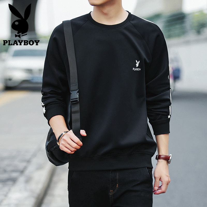 Áo Thun Playboy Áo Nỉ Nam Cổ Tròn Áo Thun Nam Thương Hiệu Dài Tay