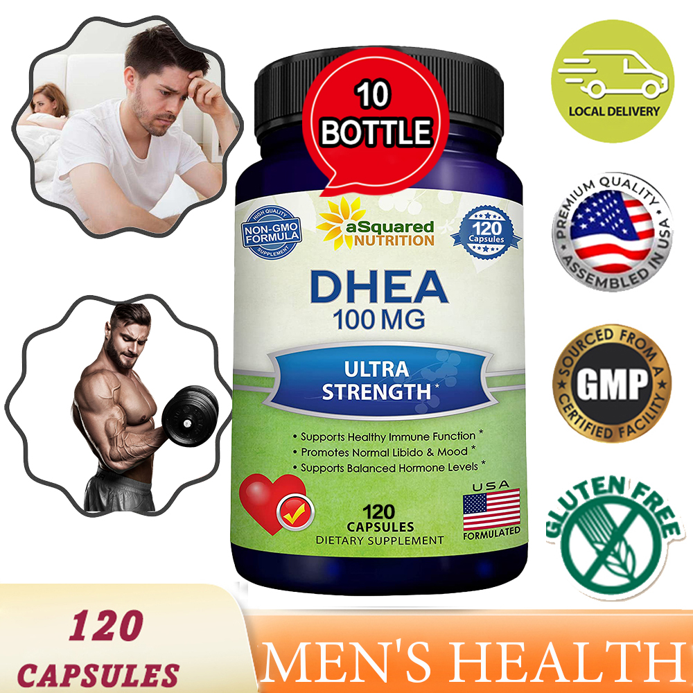 DHEA Supplement - Enhanced Energy and Muscle Health for Men, 120 Capsules. ราคา 355 บาท*ส่งฟรี
