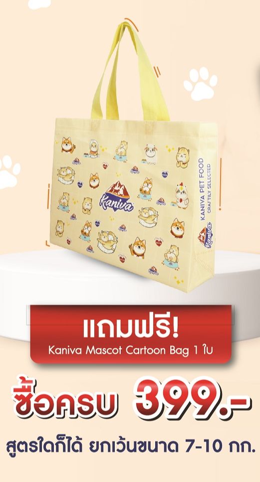 Free! Kaniva mascot cartoon bag