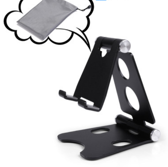 Phone Desk Stand Holder - ที่วางโทรศัพท์ตั้งโต๊ะ,Aluminum Desktop Solid Portable Universal Desk Stand for All Mobile Smart Phone Tablet Display QT Mobile