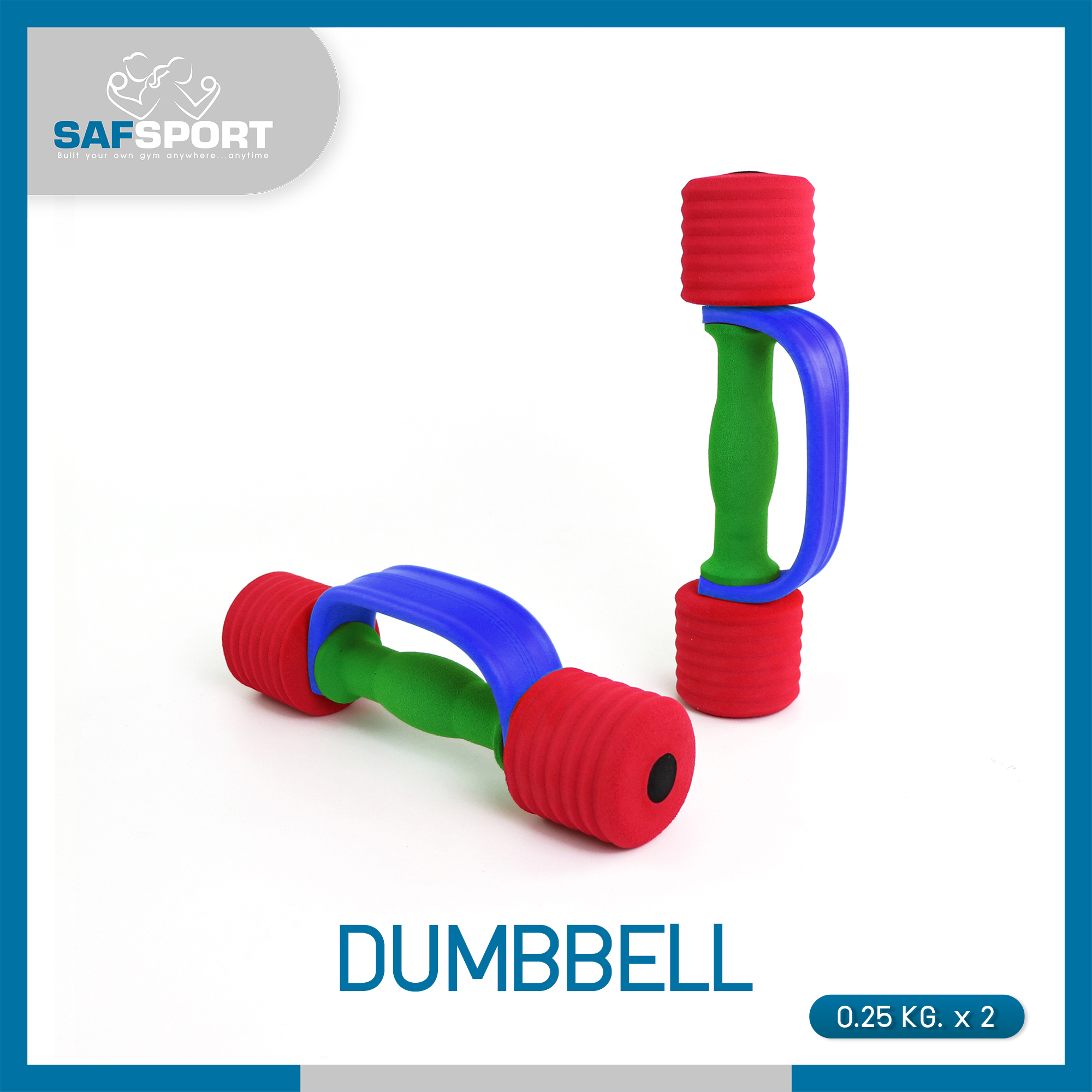 ดูภาพ SAFSPORT Dumbbells Dumbell ดัมเบลบริหาร ดัมเบลหุ้มยางฟองน้ำอย่างดี ดัมเบลสีสันสดใส ชุดดัมเบล รุ่น DB-025(X)-Z (มือจับน้ำเงิน,ด้ามเขียว,หัวแดง) เพิ่มเติม SAFSPORT Dumbbells Dumbell ดัมเบลบริหาร ดัมเบลหุ้มยางฟองน้ำอย่างดี ดัมเบลสีสันสดใส ชุดดัมเบล รุ่น DB-025(X)-Z (มือจับน้ำเงิน,ด้ามเขียว,หัวแดง)