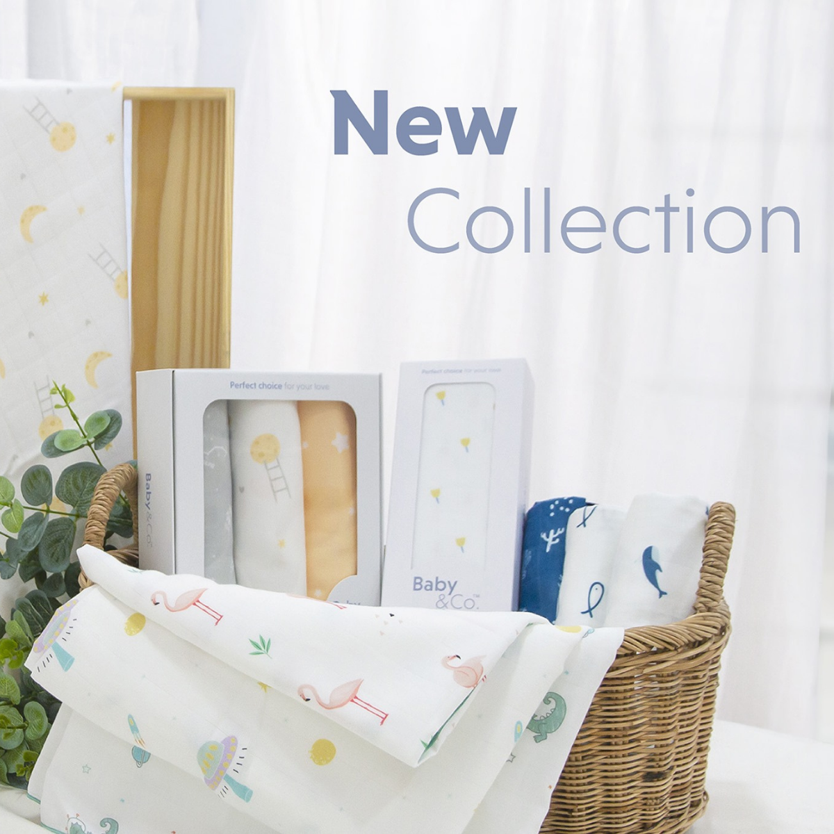 Baby & Co. Nursing Cloth ผ้าอ้อมมัสลินคอตตอนขนาด 30"x30" บรรจุ 3 ชิ้น ราคา 550 บาท*ส่งฟรี