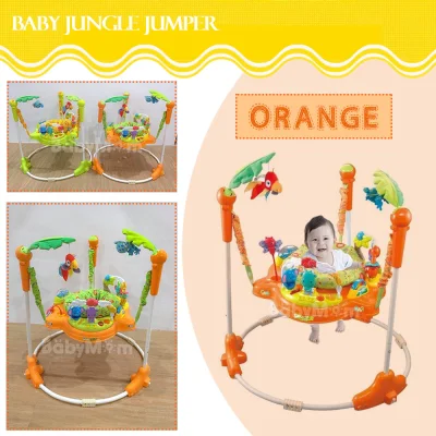 BabyMom Neolife - Jumper Jungle Jumbo จัมเปอร์ รุ่น Jungle เก้าอี้กระโดด 360 องศา ของเล่นเสริมพัฒนาการ พร้อมเสียงเพลงดนตรีสนุกน่ารัก nontoxic สีเขียว (2)