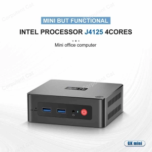 สินค้า MINI PC Intel Celeron J4125 Windows 10 MINI PC DDR4 RAM 8GB SSD 256GB WIFI5 BT4.0
