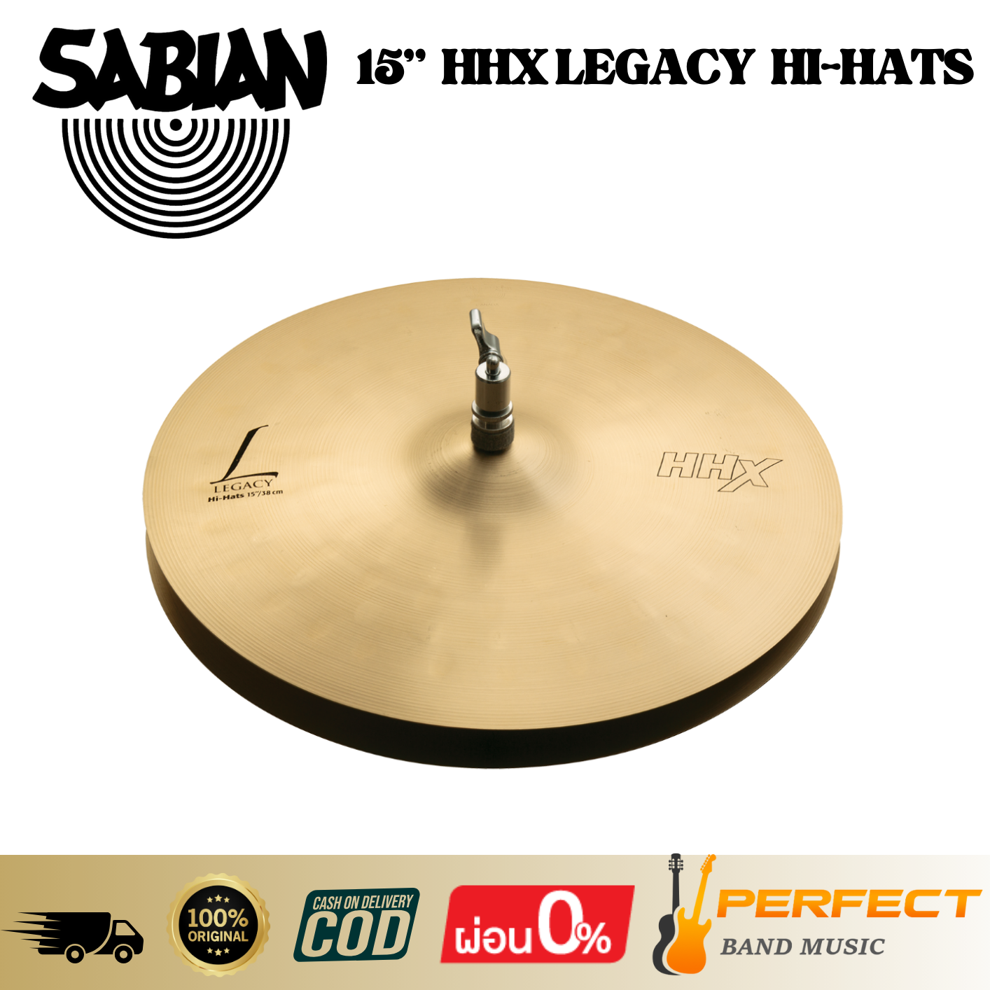 Sabian 15” Hhx Legacy Hi-Hats Drum Set ราคา 27,700 บาท*ส่งฟรี
