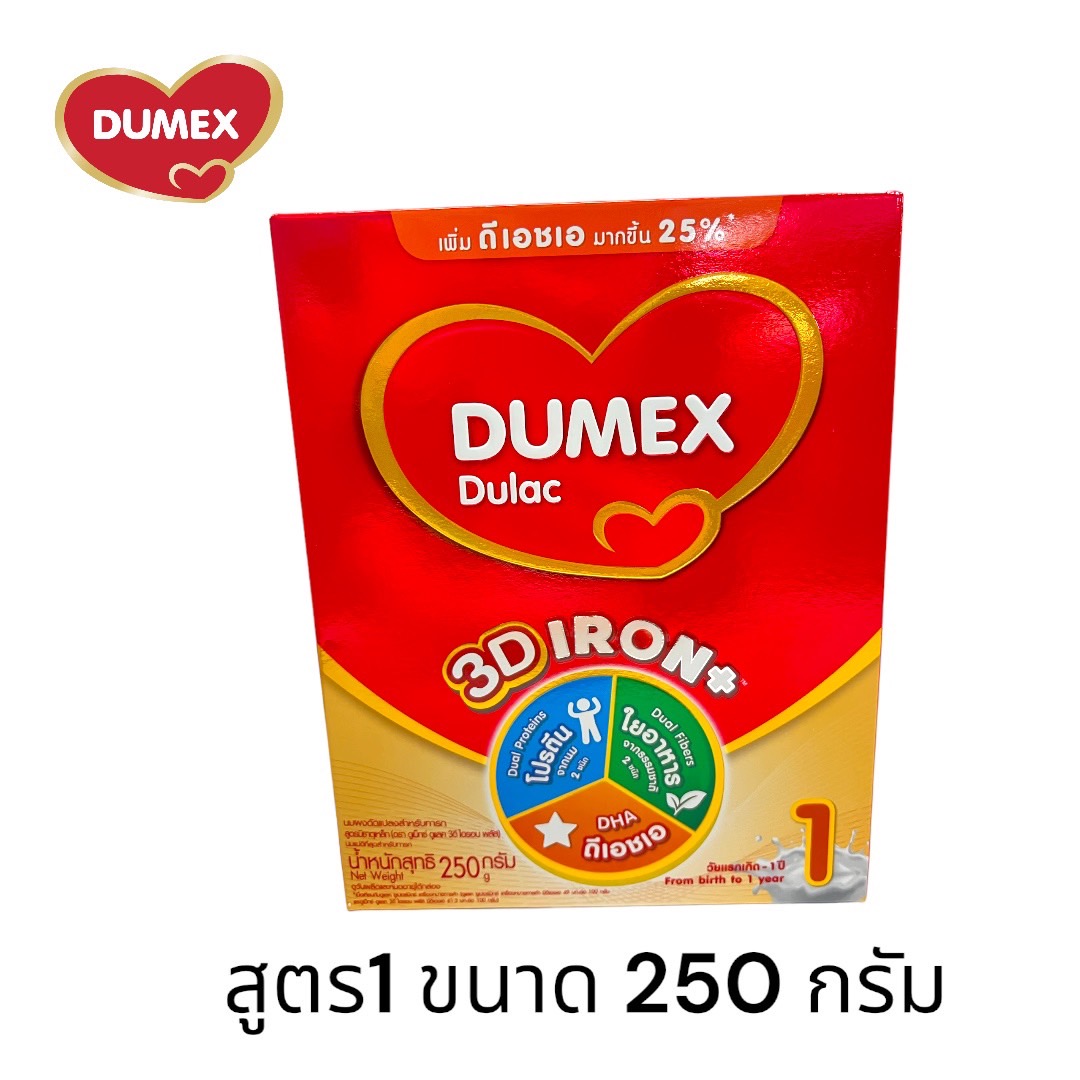 Dumex Dulac ดูแลค นมผง สำหรับเด็กแรกเกิด - 6 เดือน ขนาด 250 กรัม ( 1 กล่อง ) DM