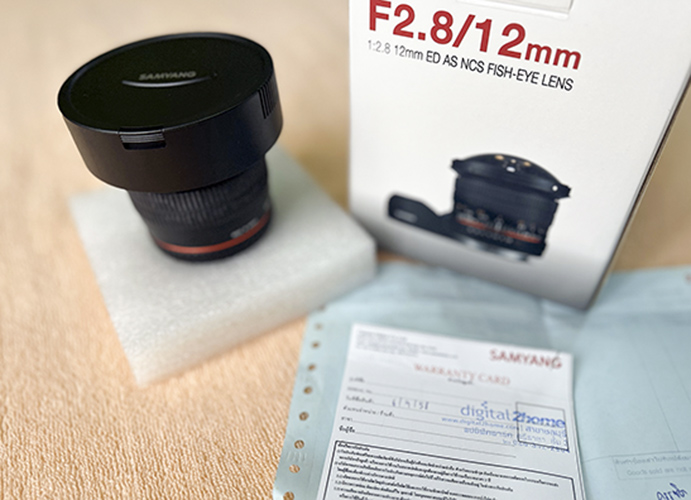 เลนส์ Lens Samyang 12mm F2.8 ED AS NCS FISH-EYE ราคา 10,900 บาท*ส่งฟรี