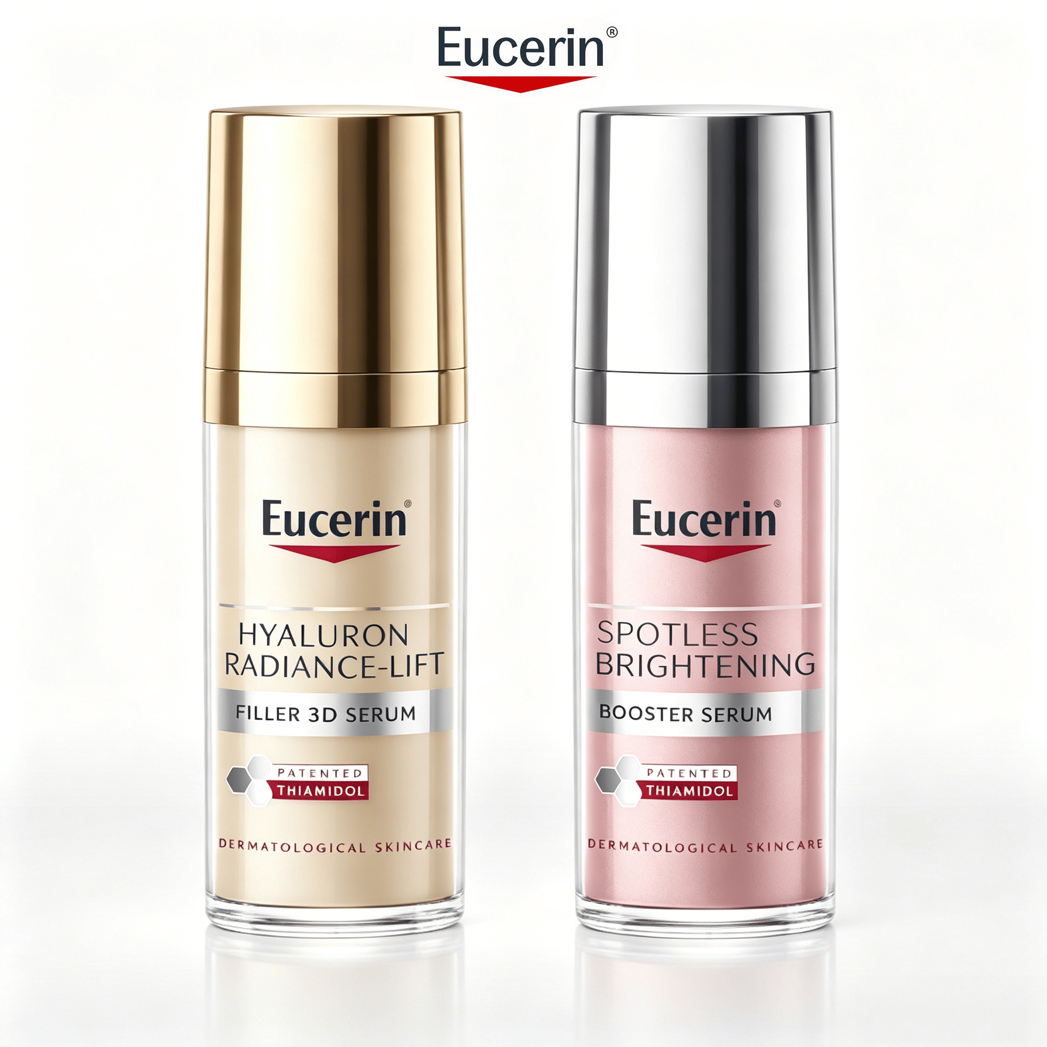 【Genuine Product Delivery】Eucerin Hyaluron Radiance-Lift Filler 3D Serum 30ml &Spotless Brightening Booster Serum 30 Ml. ราคา 580 บาท*ส่งฟรี
