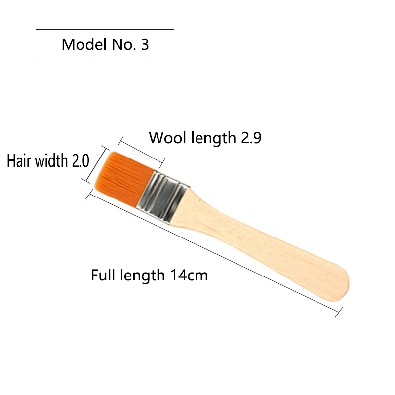 แปรงทาสี มี 12 ขนาด ด้ามไม้ Paint Brush พู่กัน ระบายสี แปรงทาสีบ้าน แปรงแบน แปรงทาสีอะคริลิค ขนไนลอน ไม่หลุดง่าย