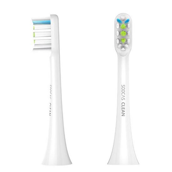 แปรงสีฟันไฟฟ้า ทำความสะอาดทุกซี่ฟันอย่างหมดจด มุกดาหาร หัวแปรง Soocas X3 X1 X5 Clean Brush Head     2 ชิ้น  | ส่งฟรี มีเก็บเงินปลายทาง  แปรงสีฟันไฟฟ้า  แปรงสีฟัน  หัวแปรง  toothbrush  สุขภาพช่องปาก