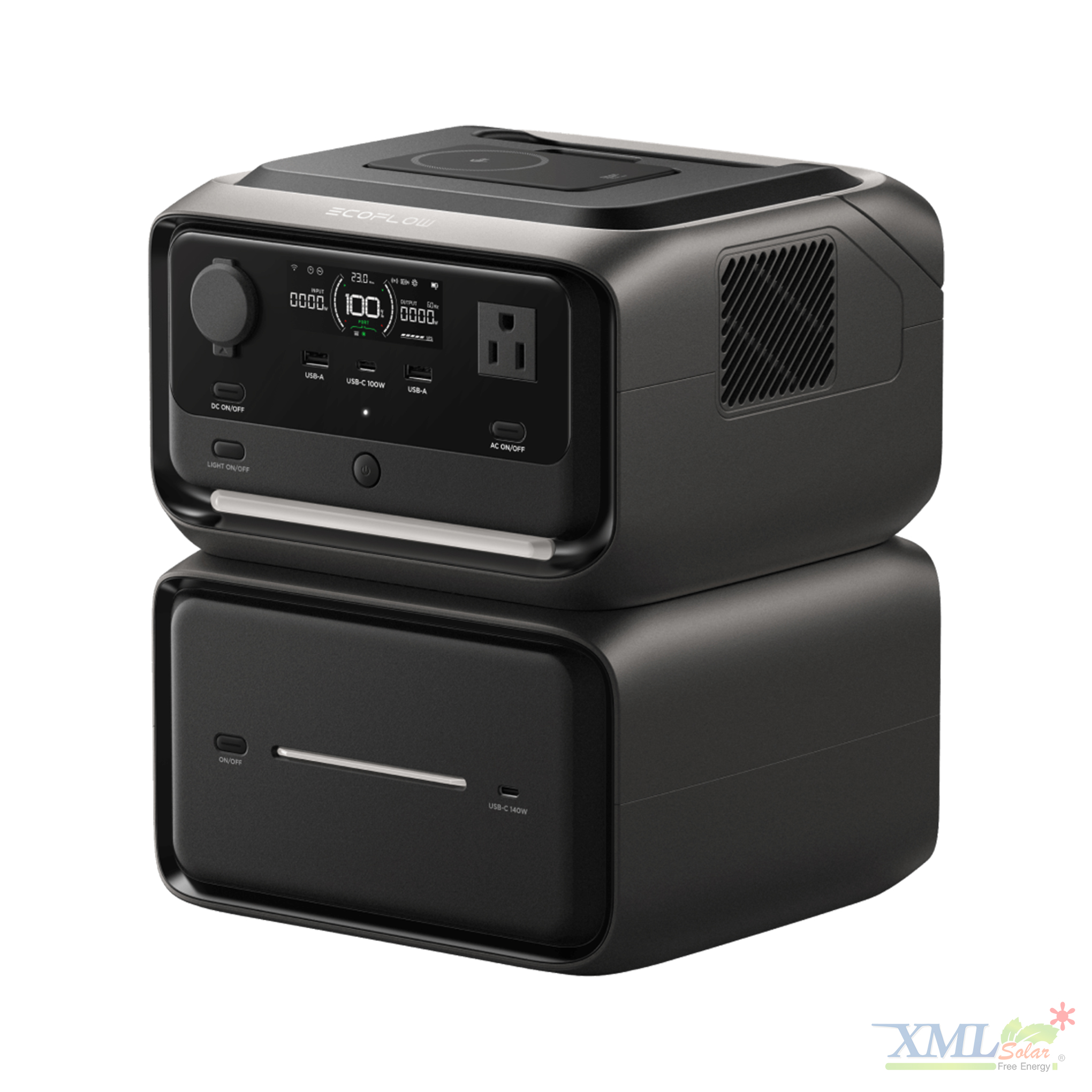 Multi-Purpose Solar Cell Light Set, Model River 3 Max Plus (Maximum Power 1200W) + 120W Bendable Solar Panel for Backup Power. ราคา 23,790 บาท*ส่งฟรี