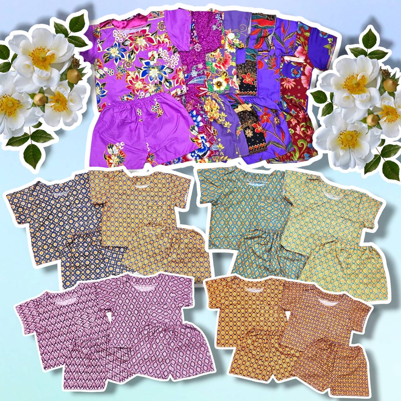 ชุดไทยเด็ก ชุดเสื้อลายดอก ลายไทย แขนสั้นขาสั้น ชุดไทยเด็กผู้ชาย 6 เดือน - 1 ขวบ ชุดสงกรานต์เด็ก ชุดลอยกระทง FES0008 ราคา 49 บาท*ส่งฟรี