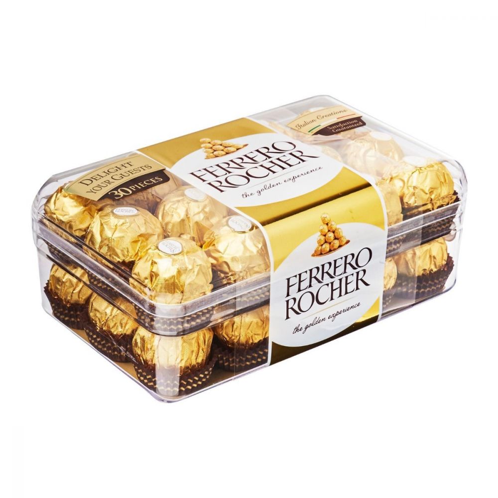 Ferrero rocher Chocolate Hazeinut 1 กล่องมี 30 ชิ้น BBF.14/04/25 ราคา 385 บาท*ส่งฟรี