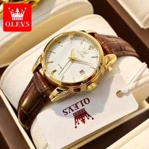 สินค้า OLEVS นาฬิกาข้อมือสำหรับผู้หญิงของแท้  นาฬิกาแฟชั่น นาฬิกาคู่รัก กันน้ำได้