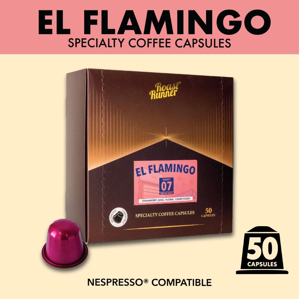 [ แพคใหญ่ ] กาแฟแคปซูล El Flamingo Specialty Coffee Capsules (Nespresso Compatible) ราคา 1,596 บาท*ส่งฟรี