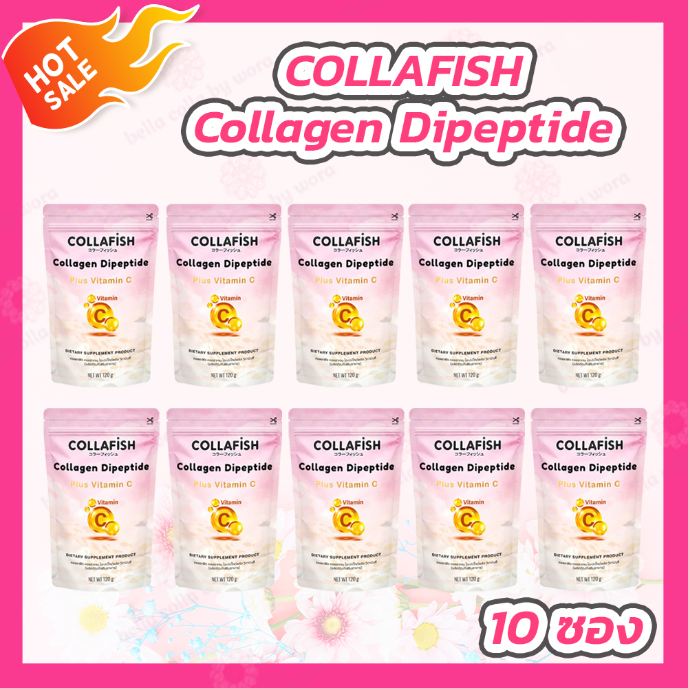 [10 packs] Bella Colla Fish Collagen Powder PFP-25P 100 g. เบลล่า คอลล่า คอลลาเจนสกัดจากปลา ราคา 1,895 บาท*ส่งฟรี