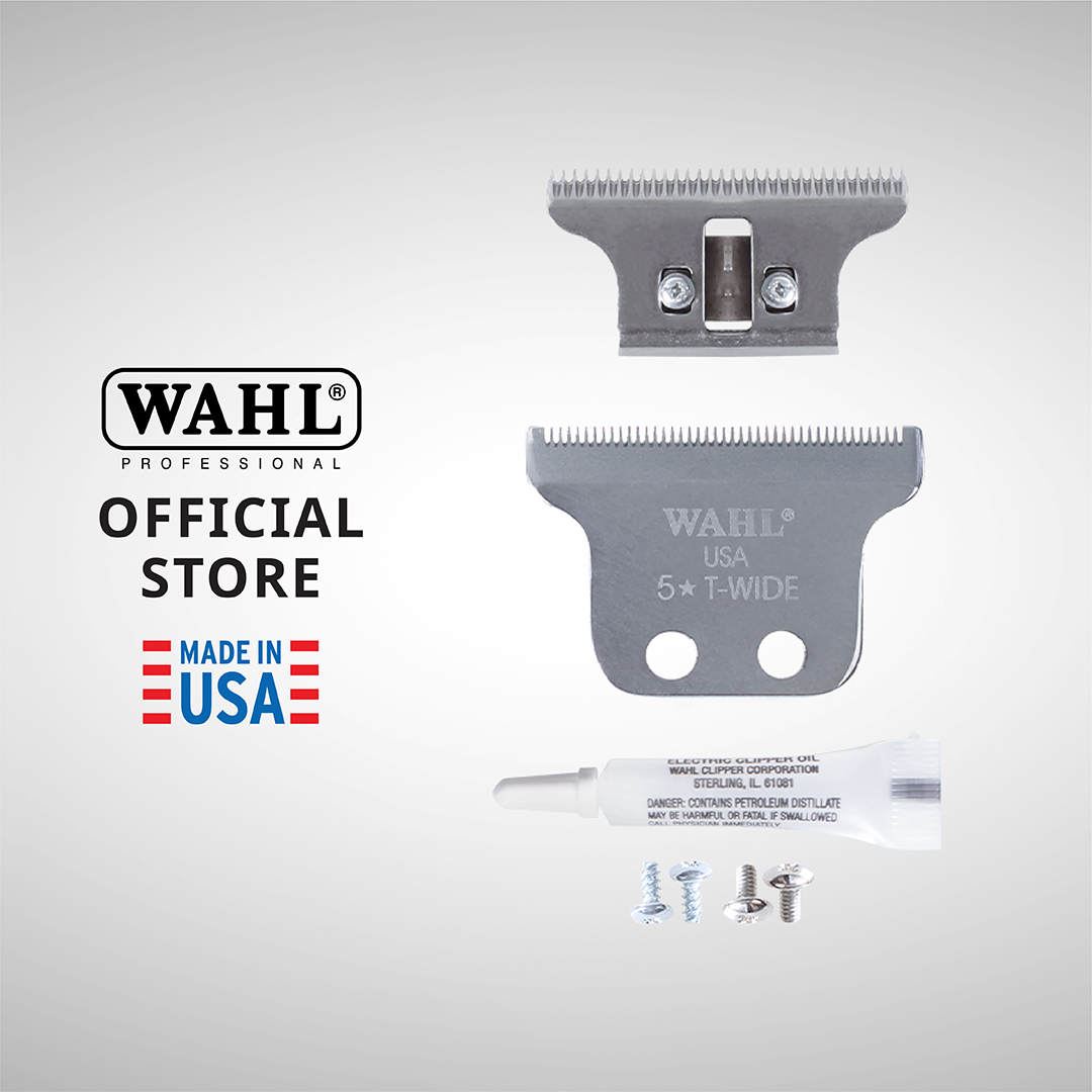 Wahl Detailer T-Wide Blade Set - อุปกรณ์เสริมของแท้, แบตเตอร์เลี่ยน, ฟันปัตตาเลี่ยน ราคา 1,105 บาท*ส่งฟรี