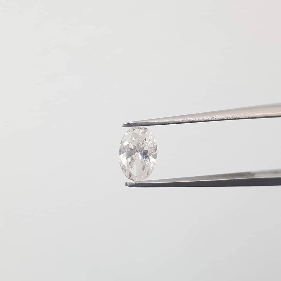 Syn Diamond Oval Shape, Egg Shape, Size 2.05Ct (E Color-Vvs2), Genuine Lab-Grown Diamond, Igi Certificate. # 391, Lab Grown Diamond ราคา 41,926 บาท*ส่งฟรี