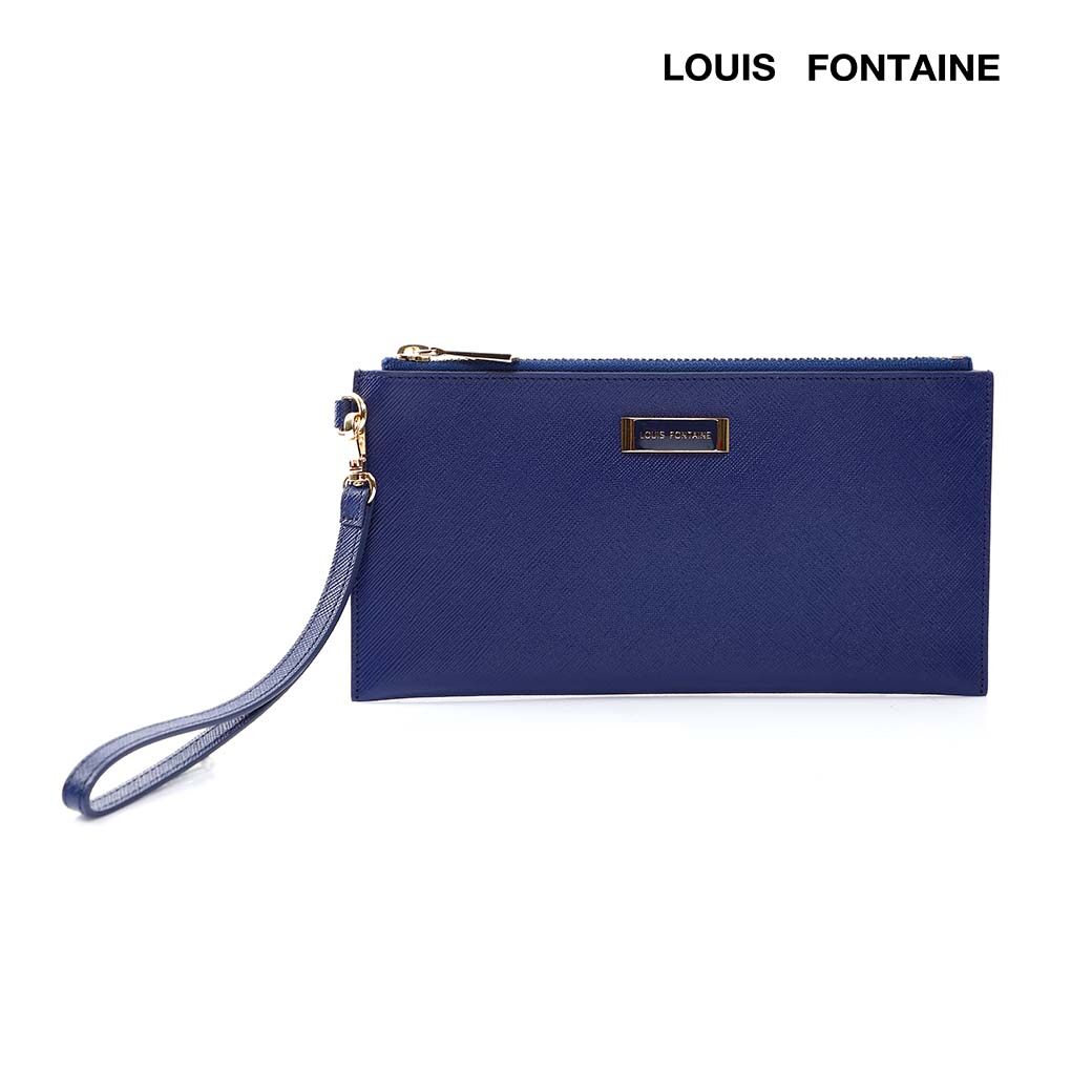 Louis Fontaine กระเป๋าคล้องมือ รุ่น CARINE II - สีน้ำเงิน