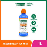 TheraBreath สูตร Invigorating Icy Mint 1L - Mouthwash น้ำยาบ้วนปาก ลดกลิ่นปาก ไม่มีแอลกอฮอล์