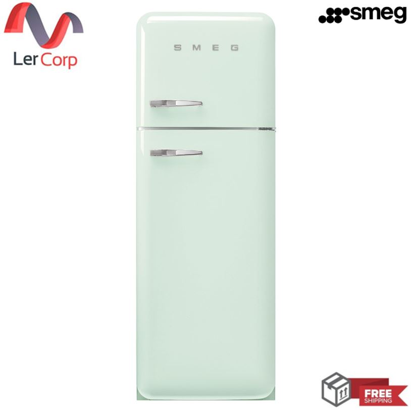 [0% 10 เดือน] (Smeg) ตู้เย็น Smeg 50’s Retro Style รุ่น FAB30RPG5 สีเขียวพาสเทล ราคา 129,000 บาท*ส่งฟรี