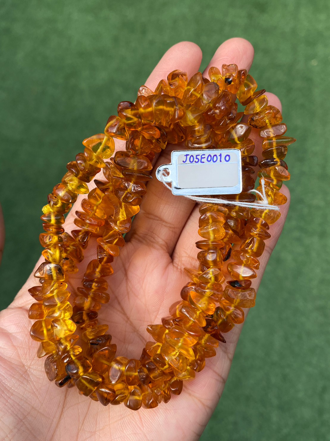 สร้อยอำพัน Amber Necklace พลอยแท้ อัญมณีมงคลประจําวันเกิด เครื่องประดับพลอย ราคา 3,333 บาท*ส่งฟรี