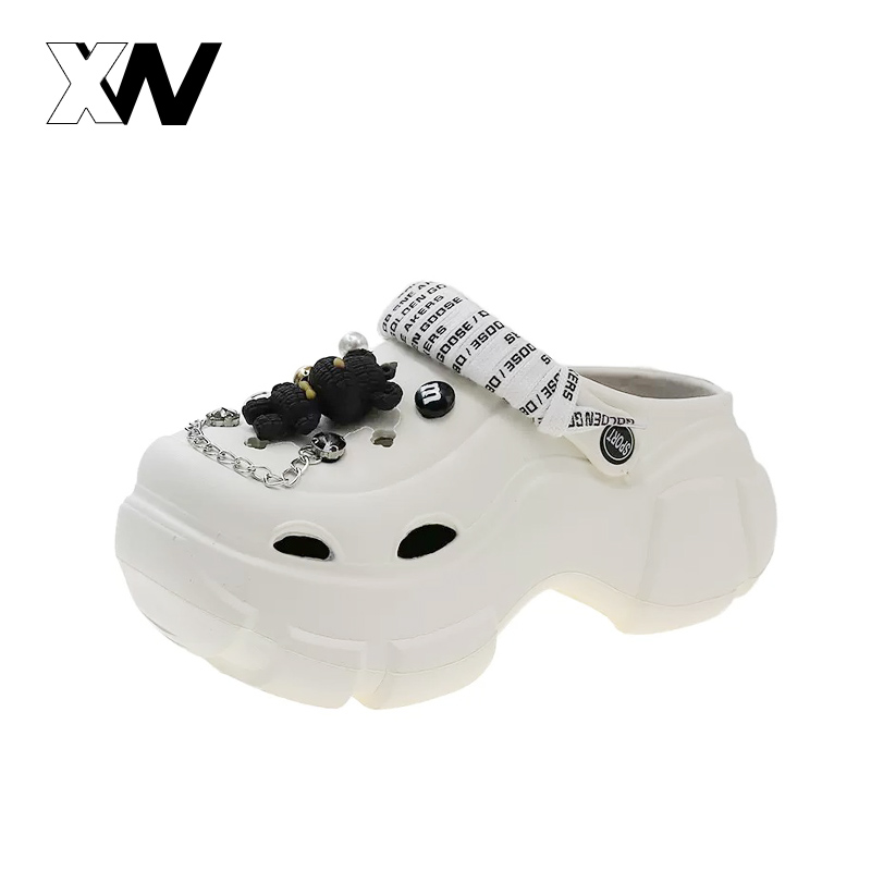 Xwshop new shoes, big head, elegant heel, see the level of new, chopped soft, comfortable to wear, beautiful shape, cute to say that the price. ราคา 118 บาท*ส่งฟรี