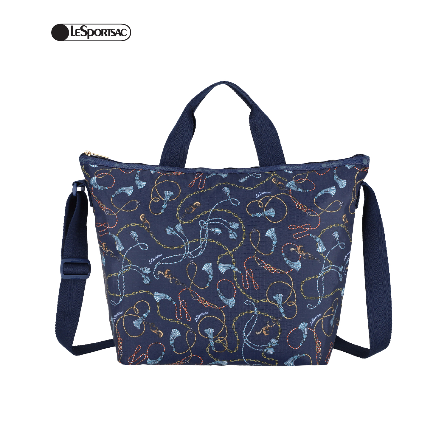 ★LeSportsac★ Deep Sea Blue Deluxe Easy Carry Tote Bag 4360 Deluxe Easy Carry Tote - Dark Olive solid – LeSportsac