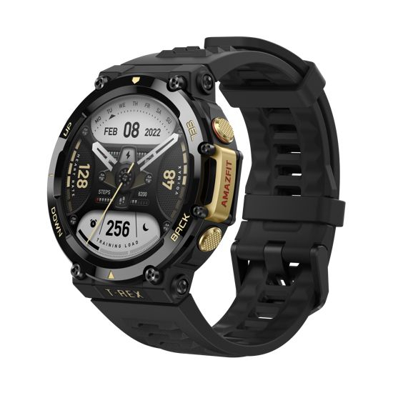 อเมซฟิต นาฬิกา อัจฉริยะ รุ่น T-Rex 2 สีดำและทอง Amazfit T-Rex 2 Astro Black & Gold ราคา 13,500 บาท*ส่งฟรี