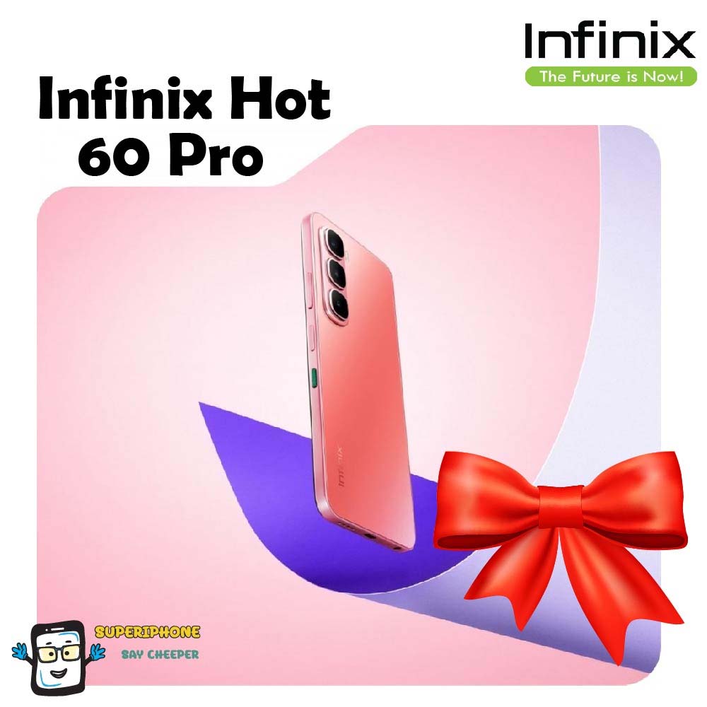 Infinix HOT 60 Pro (8+256GB)จอ 6.78 นิ้ว AMOLED l แบต 5,160mAh ชาร์จไว 45w ราคา 6,263 บาท*ส่งฟรี
