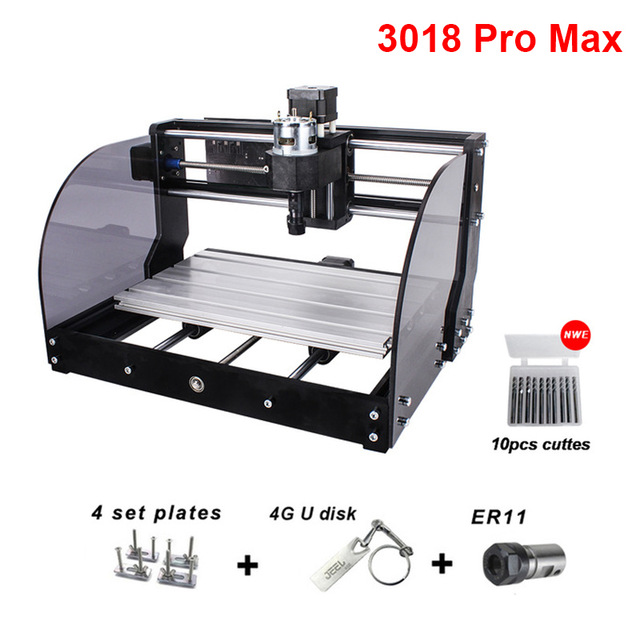 CNC 3018 Pro Max Laser Engraving Machine 3 Axis DIY Mini Wood Router 0.5-15W Woodworking Laser Engraver With Offline Controller