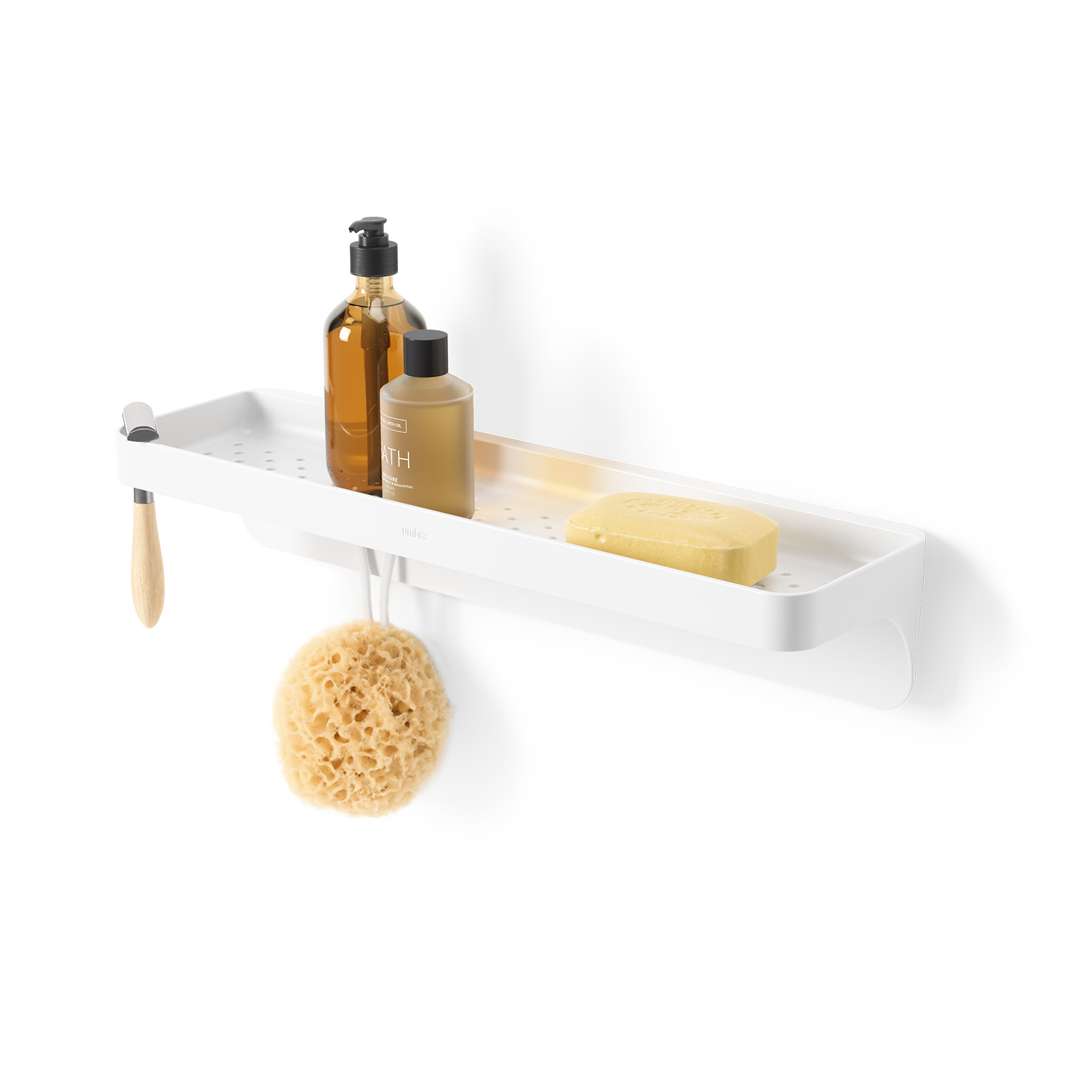 Pana Objects PXUB: Umbra Flex Adhesive Shelf White ราคา 745 บาท*ส่งฟรี