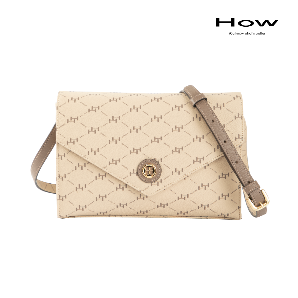 How กระเป๋าสะพาย Crossbody รุ่น HHHO462 - สีครีม ราคา 3,150 บาท*ส่งฟรี
