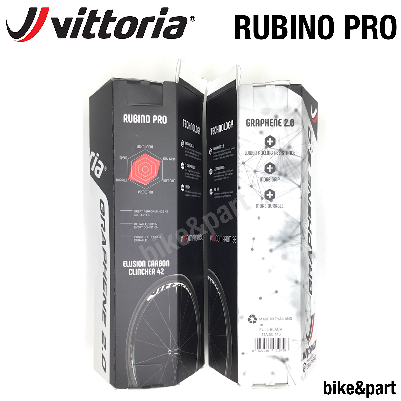 มุมมองเพิ่มเติมของสินค้า ยางนอกเสือหมอบ Vittoria R Pro G2.0 700x25c / 2เส้น (แถมยางใน 2เส้น)