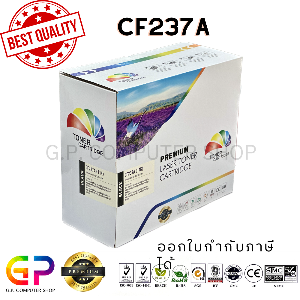 Color Box / CF237A / 37A / equivalent laser toner / M607n / M607dn / M608n / M608dn / M608x / M609dn / M609x / M631z / M631dn / M632h /M632fht / M631h / M632z / Black / 11,000 sheets / 1 box ราคา 1,100 บาท*ส่งฟรี