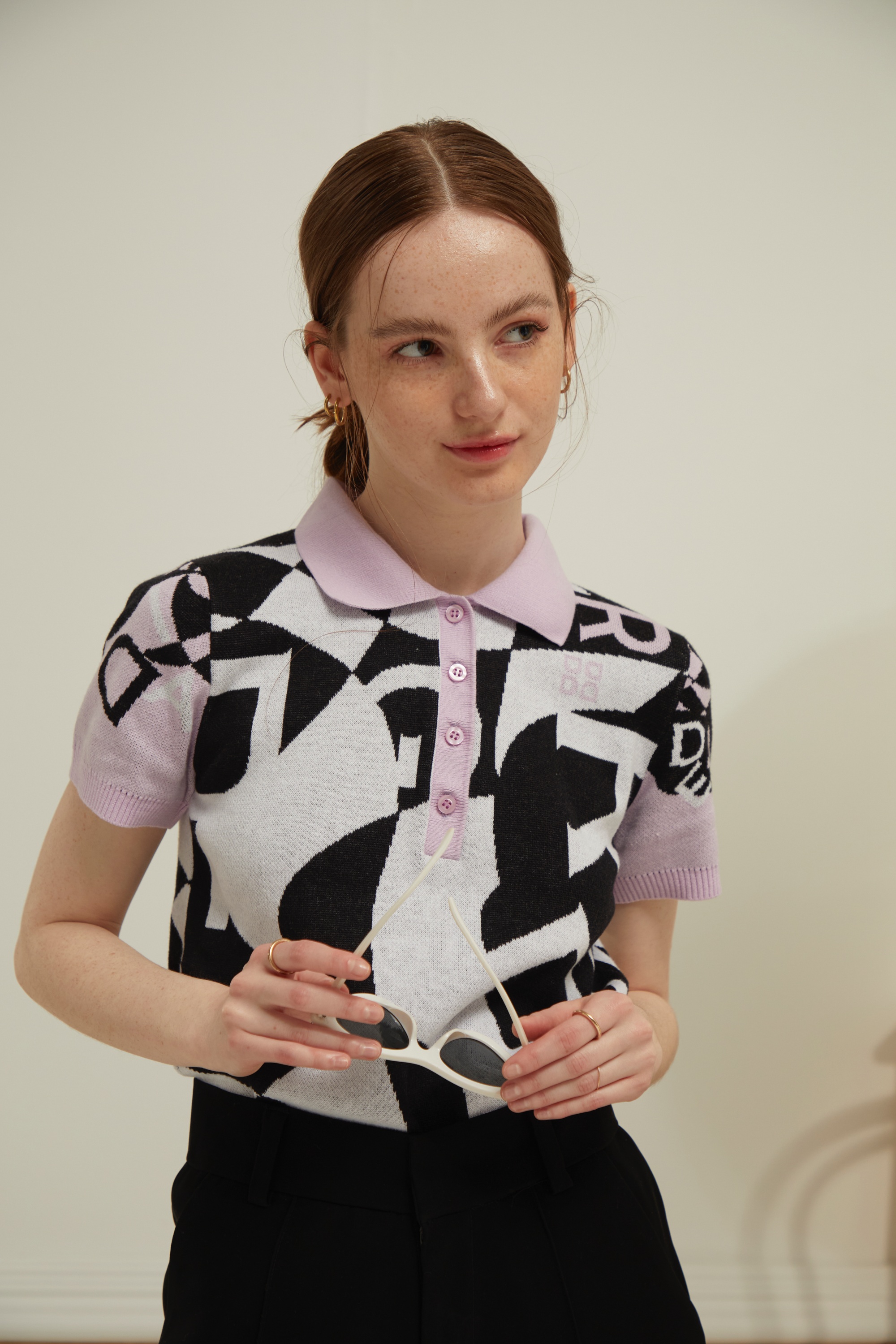Deardarling Letter Knitted Top Polo Shirt Products Ready for Delivery ราคา 1,282 บาท*ส่งฟรี