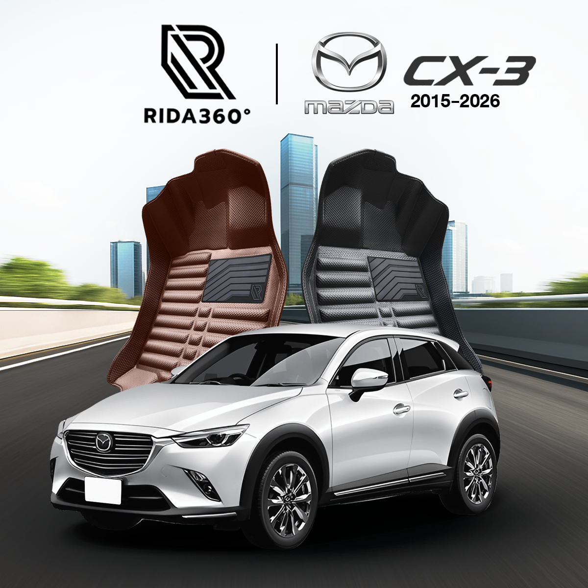 Rida 360 ® Seamless Molded Carpet Mazda Cx-3 2015-Now [038] ราคา 4,899 บาท*ส่งฟรี