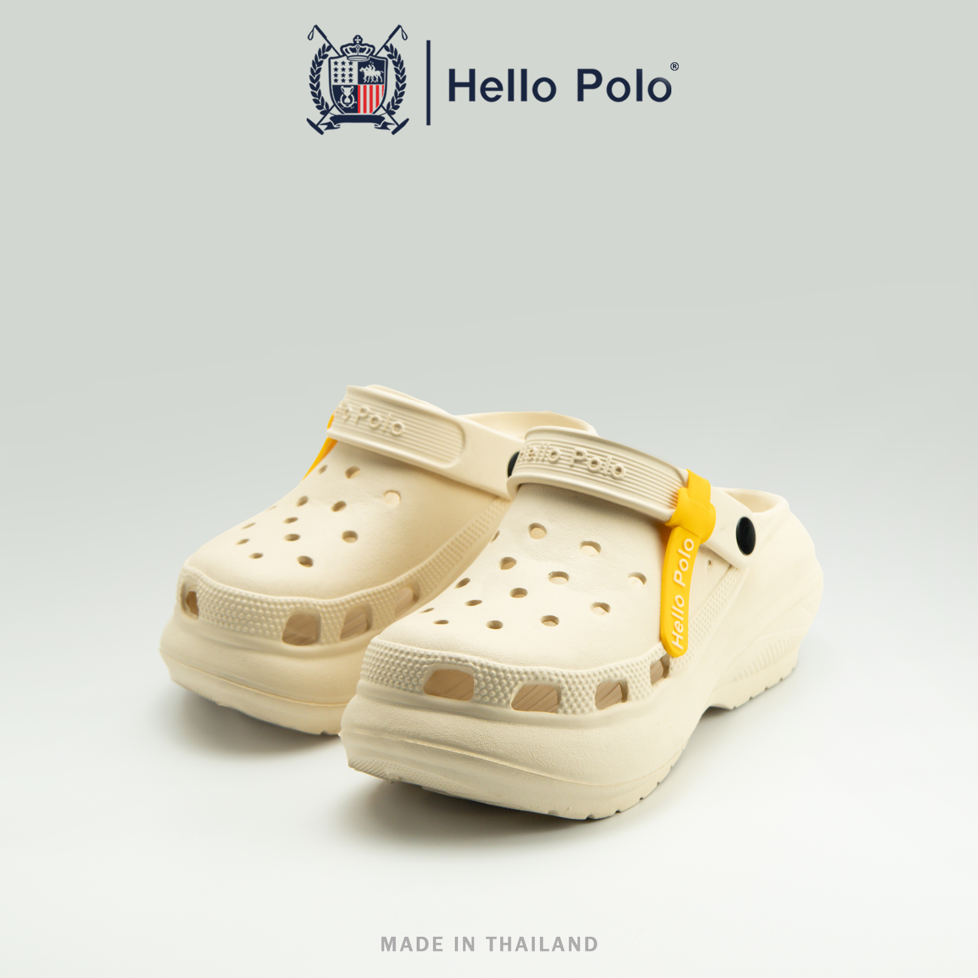 Hello Polo Women's Fashion Shoes Breathable Design Anti-Slip and Durable Wear-Resistant, Soft, Eva Material, Suitable for Summer, Model Hp8052 ราคา 129 บาท*ส่งฟรี