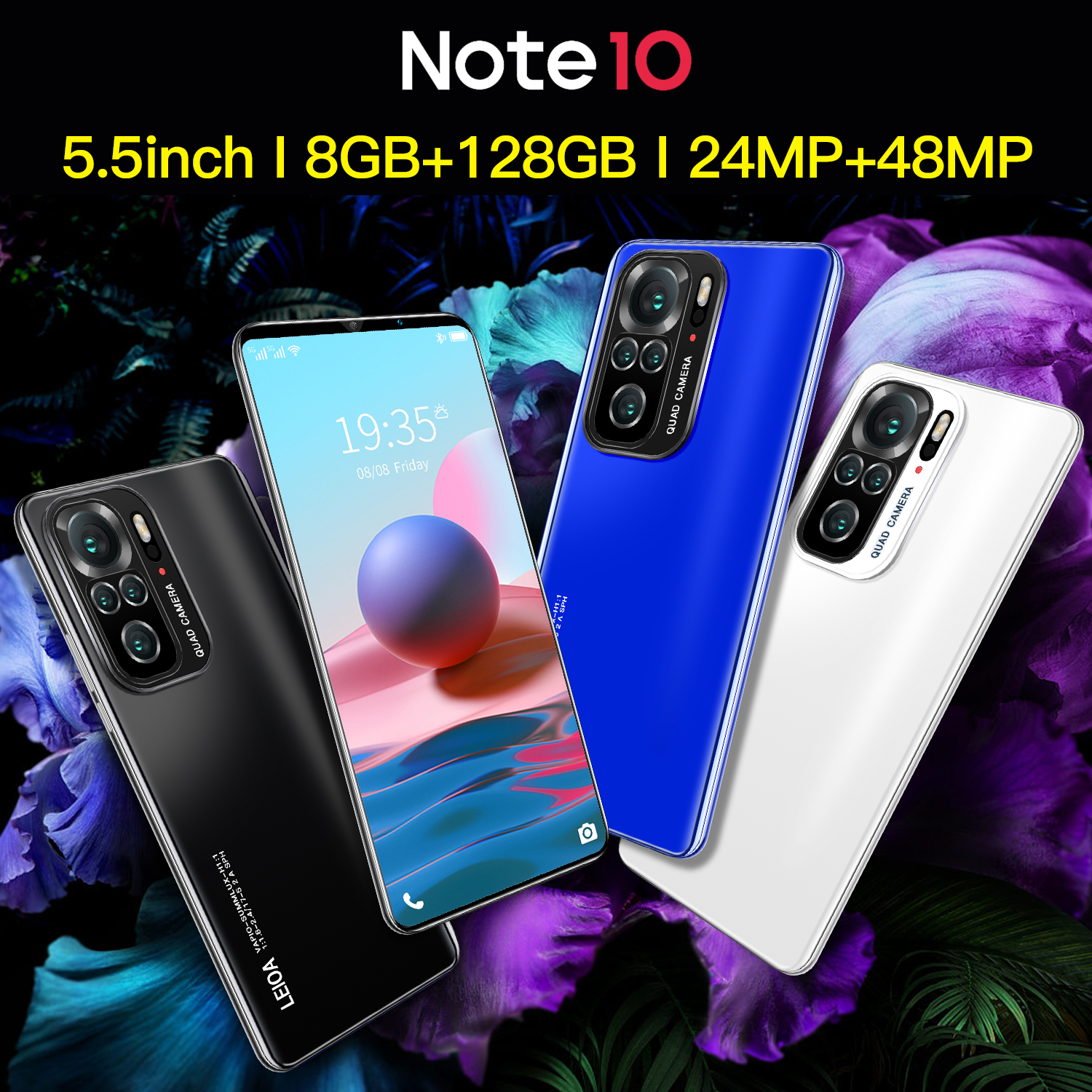 ภาพประกอบคำอธิบาย Note10max โทรศัพท์ราคาถูก สมาร์ทโฟนหน่วยความจำ 12G+512G จอ 6.3นิ้ว HD แบตเตอรี่ 4800 mAh ถ่ายภาพ ชมภาพยนต์ เกม ข้อเสนอพิเศษ ประกันศูนย์ไทย 1 ป Smartphones