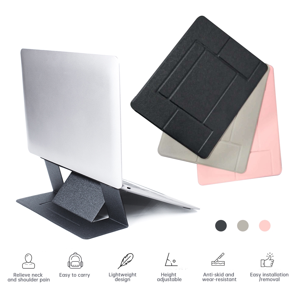 Hot Sale Universal Folding notebook Stand for MacBook all Laptop Computer Stand Adjustable Bracket Portable support ราคาถูก notebook stand แท่นพับแบบพกพา อุปกรณ์เสริมคอมพิวเตอร์
