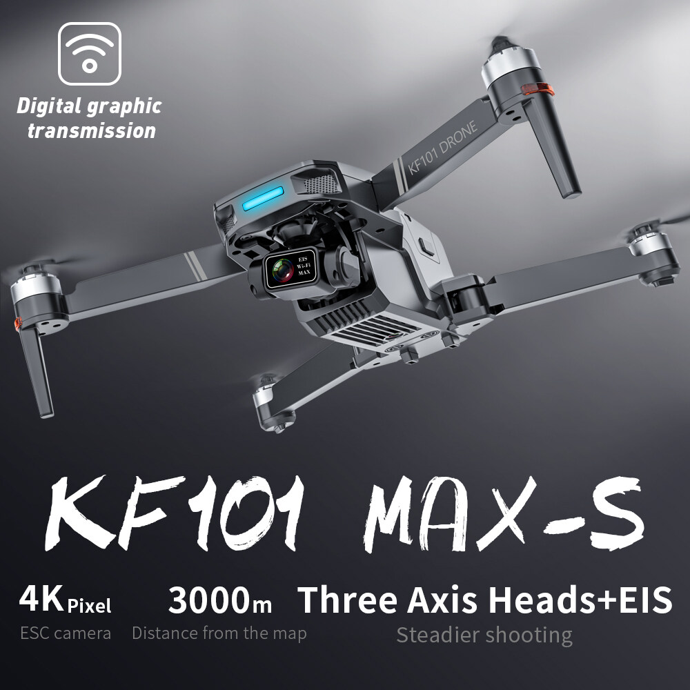5km GPS EIS drone 4K professional camera 8K HD 3 axis gimbal for aerial photography brushless foldable quadcopter RC drone 【KF101 Max Plus 5km/kf101 Max 3km】 ราคา 4,972 บาท*ส่งฟรี