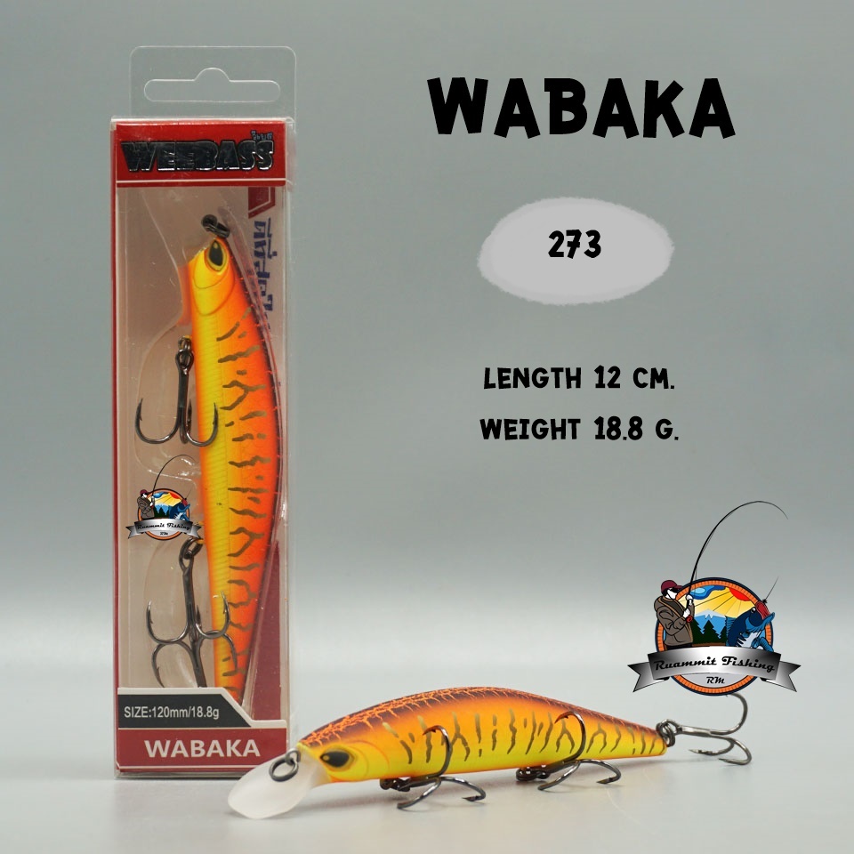 เหยื่อวีแบส รุ่น WABAKA SINKING by WEEBASS