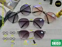 ภาพขนาดย่อของสินค้าแว่นสายตาสั้น-แว่นสายตายาว กันแดด UV ทรงหยดน้ำ แว่น แว่นสายตา