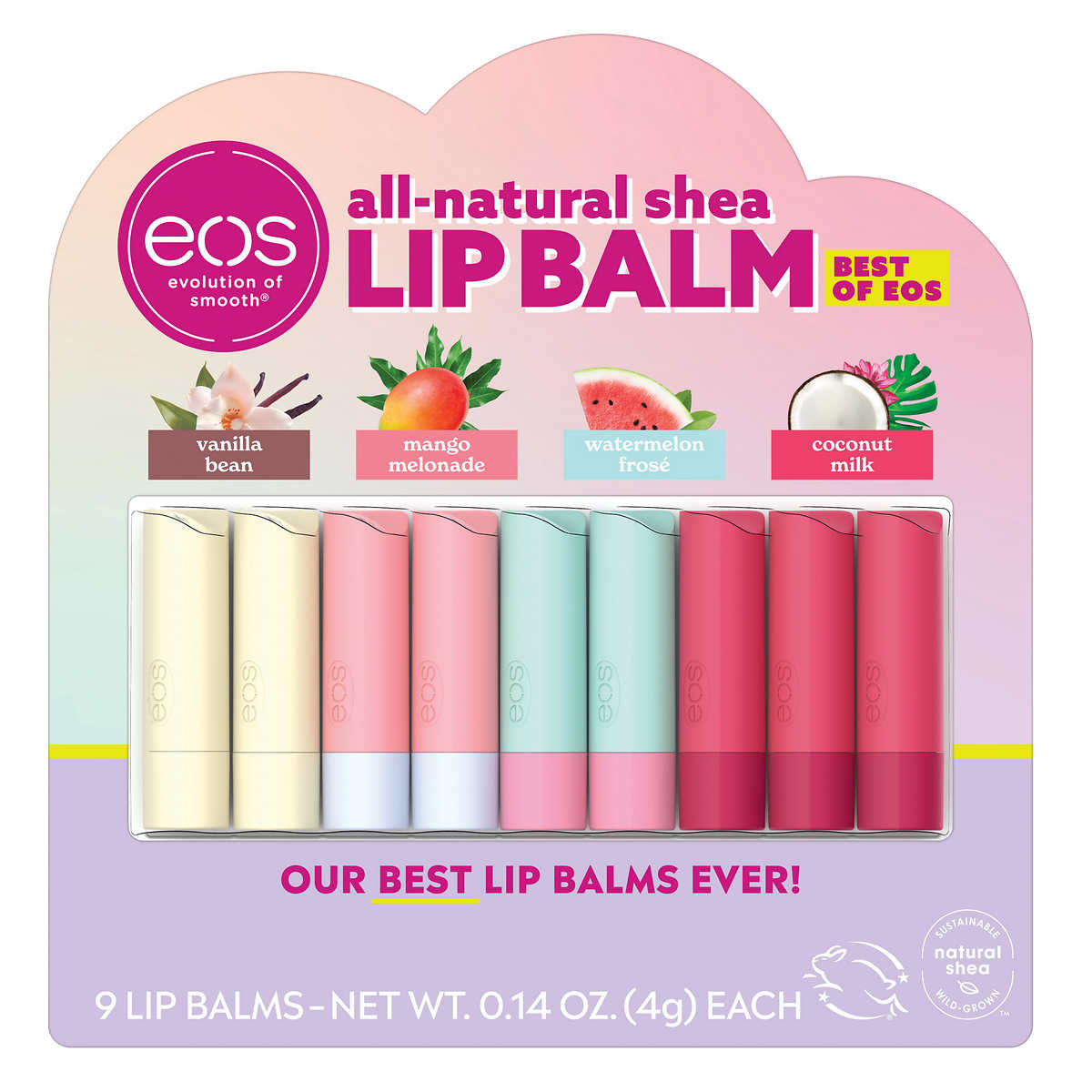 ข้อมูลเพิ่มเติมของ (1 แท่ง) eos All Natural Lip Balm ลิปบาล์ม จากธรรมชาติ สินค้าจากอเมริกาค่ะ