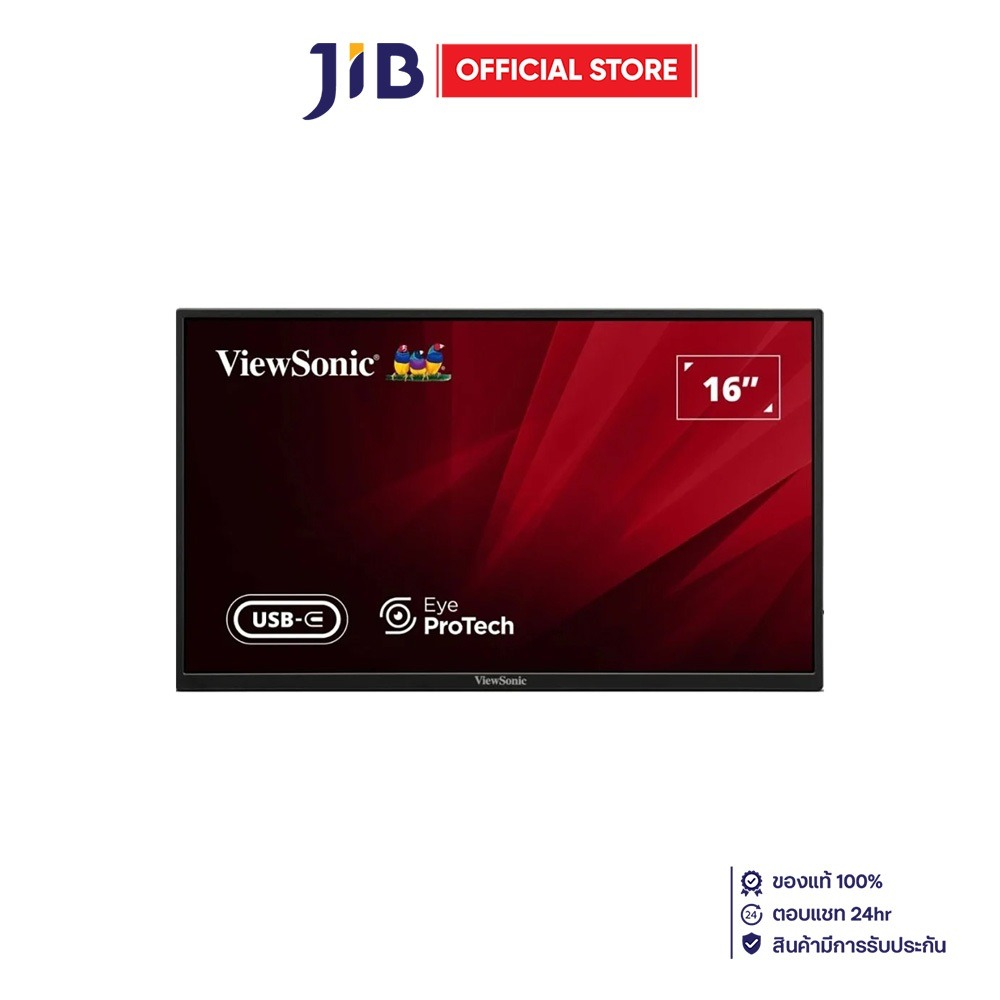 Portable Monitor (Portable Monitor) Viewsonic Va1650 - 15.6 Inch Ips Fhd 60Hz ราคา 3,380 บาท*ส่งฟรี